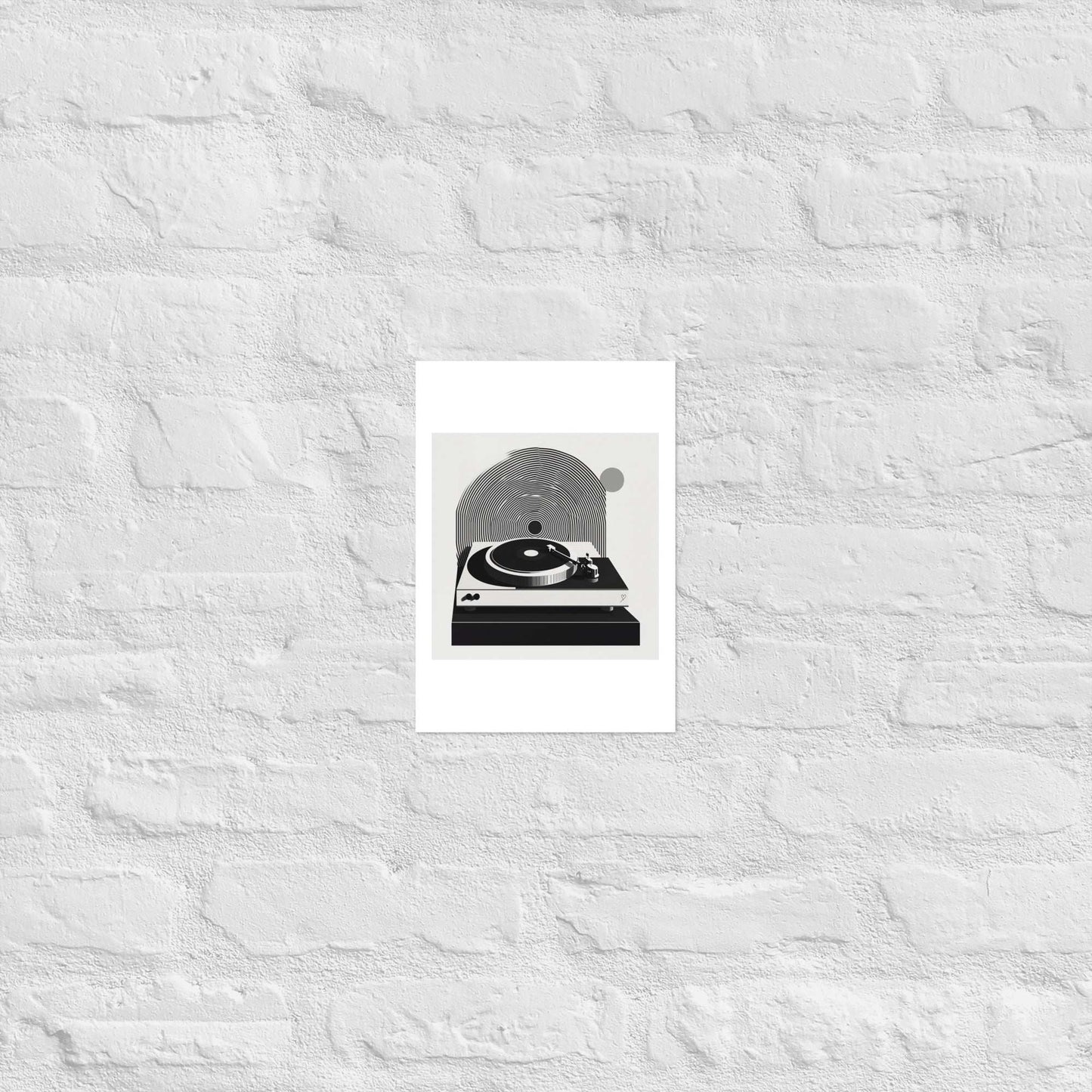 affiche design musical noir gris blanc passion musique