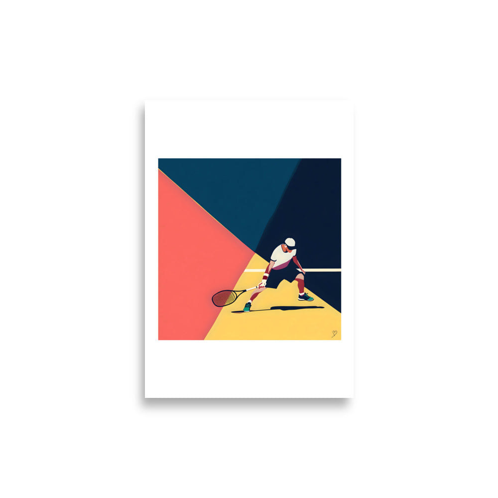 affiche cadeau original passion tennis