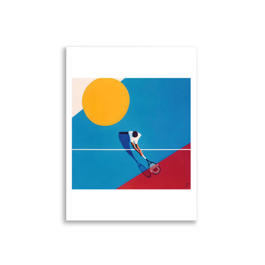 affiche sport contemporain couleurs vives idée passion