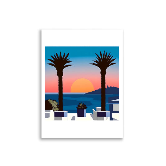 affiche ambiance méditerranéenne art mural