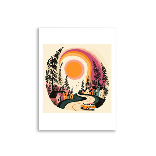 affiche voyage inspiration bohème design graphique