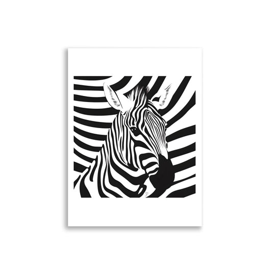 poster graphique zebre design contemporain