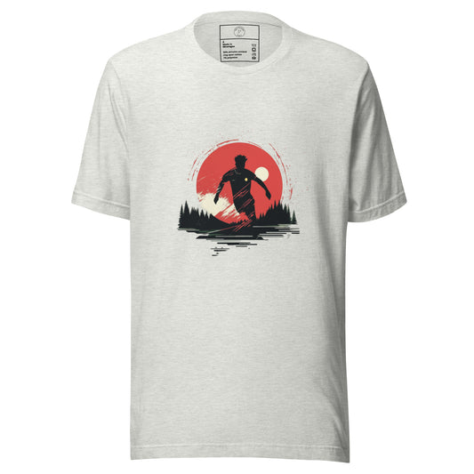 T-shirt passion sport fan football cadeau original - gris pinchard