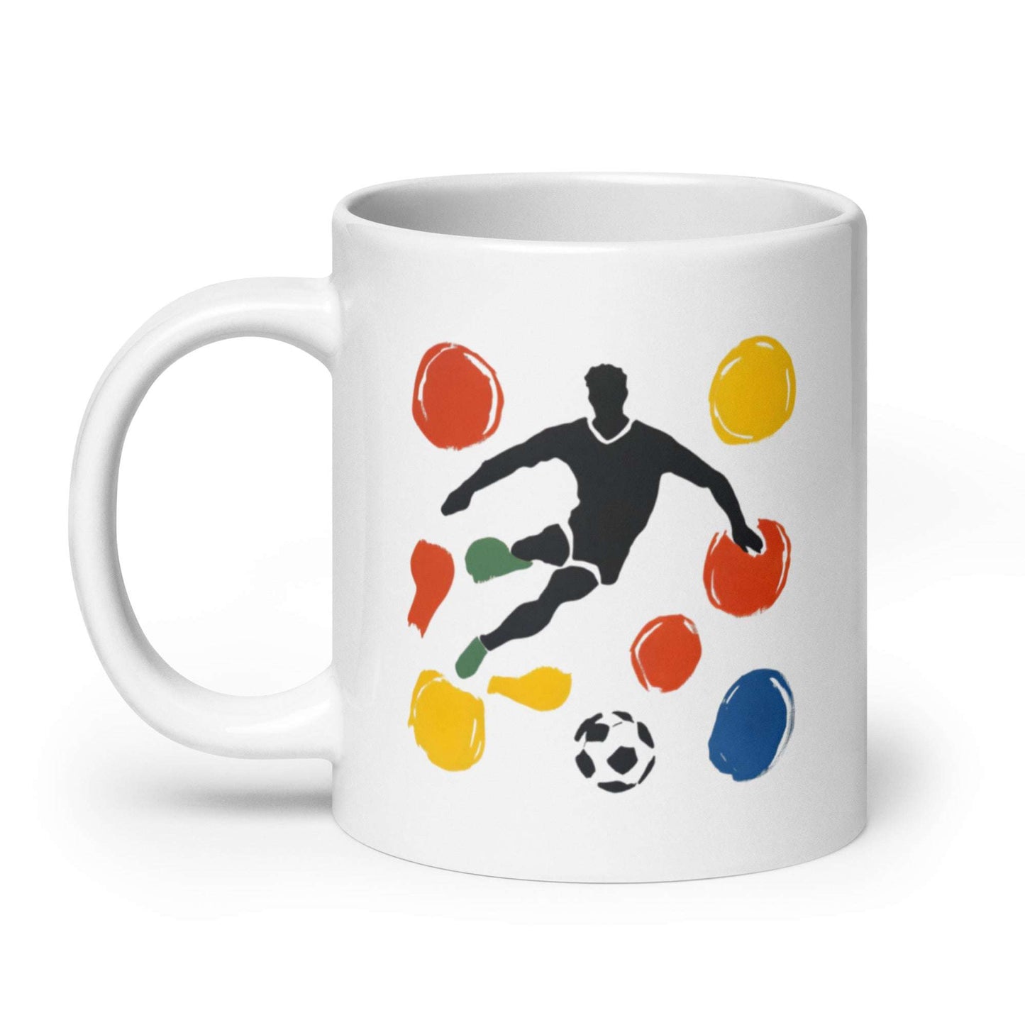 Tasse décorative sport et art pour amateurs de foot