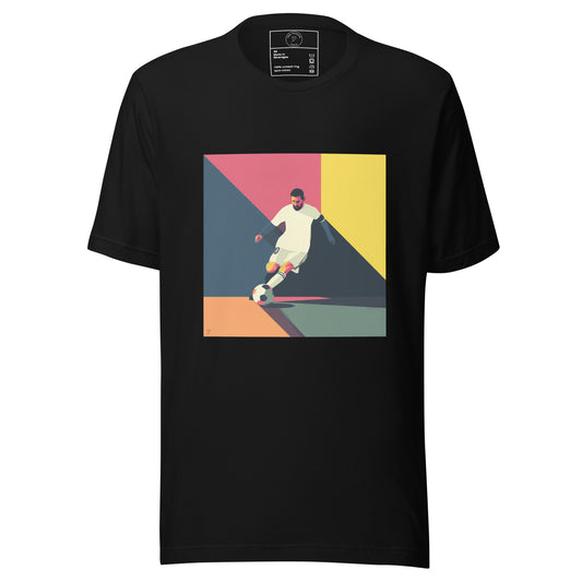 Illustration pop art joueur de football numéro 10 - noir