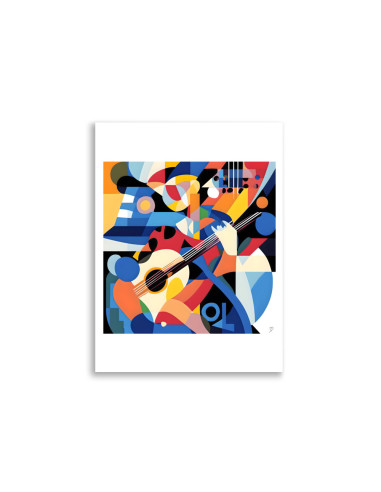 Poster - "Guitare cubiste"