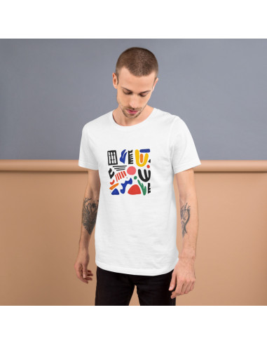 T-shirt unisexe "Danse des Formes" – Tshirt 100% coton