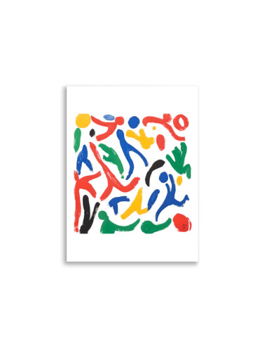 Poster "La Danse des couleurs"  - Art abstrait - 3 formats