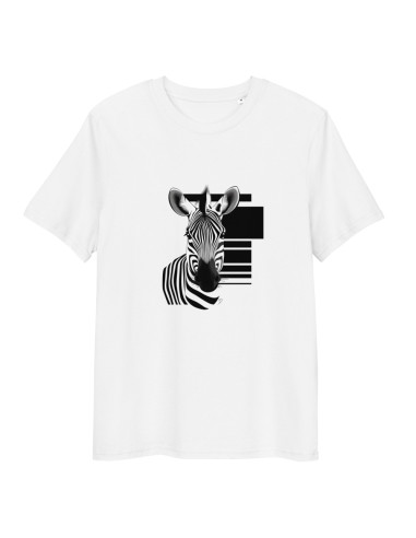 T-shirt unisexe en coton biologique - "Zèbre - Bauhaus"