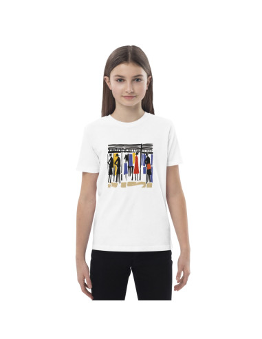 T-shirt en coton bio enfant - "Les écuries" 