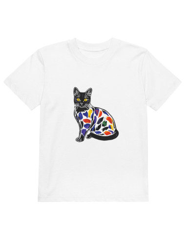 T-shirt en coton bio enfant - "Le Chat" 
