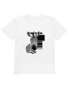 T-shirt en coton bio enfant - "Zèbre - Bauhaus"