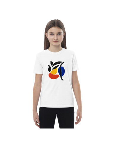 T-shirt en coton bio enfant - "Palette primitive" 