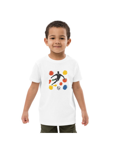 T-shirt en coton bio enfant - "Les Ballons" 