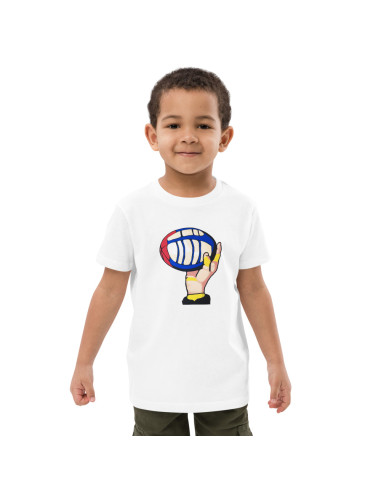 T-shirt en coton bio enfant - "La Main et l'Ovale"