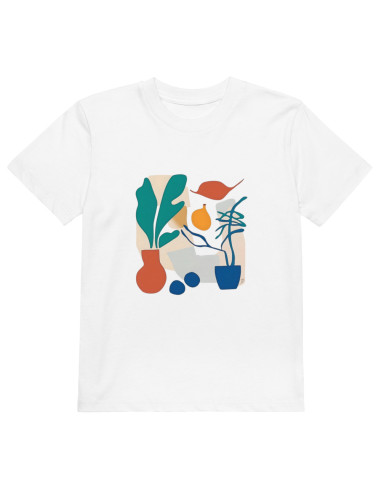 T-shirt en coton bio enfant - "Les Plantes" 