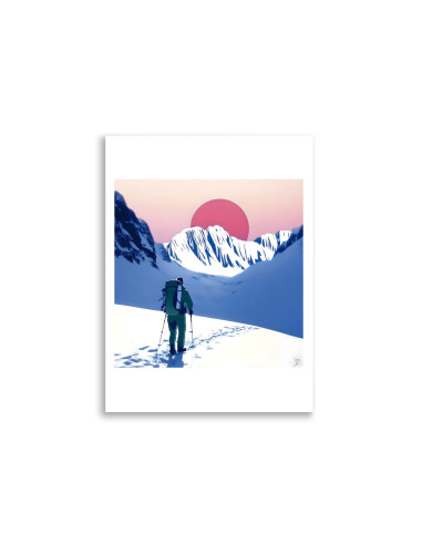 Poster "Into the Wild" – Aventure en Montagne & Randonnée
