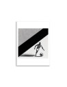 Poster - "L'attaquant" - Design Football Noir & Blanc