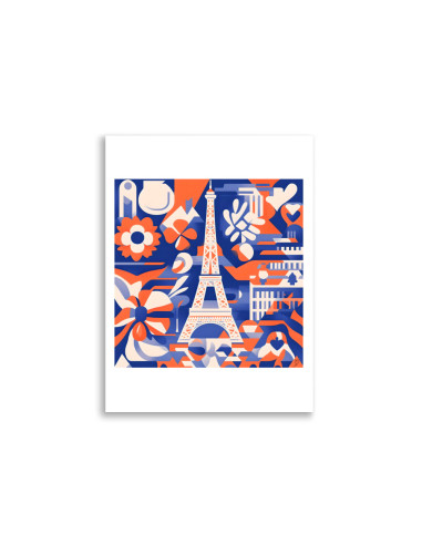 Poster - "Paris en fleurs"