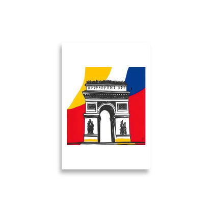 Affiche murale Paris – art moderne architecture française Idée Passion