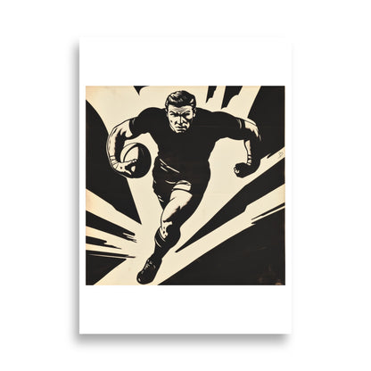 affiche Black Motion rugby Idée Passion