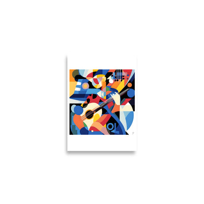 affiche artistique inspiration cubisme