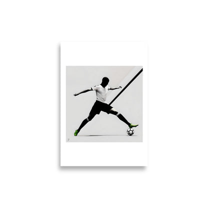 illustration football design minimaliste noir et blanc - Idée Passion