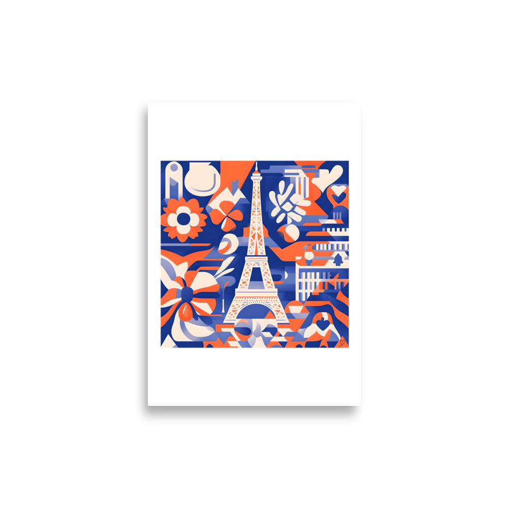 Affiche murale Paris Idée Passion – création poétique entre urbain et nature