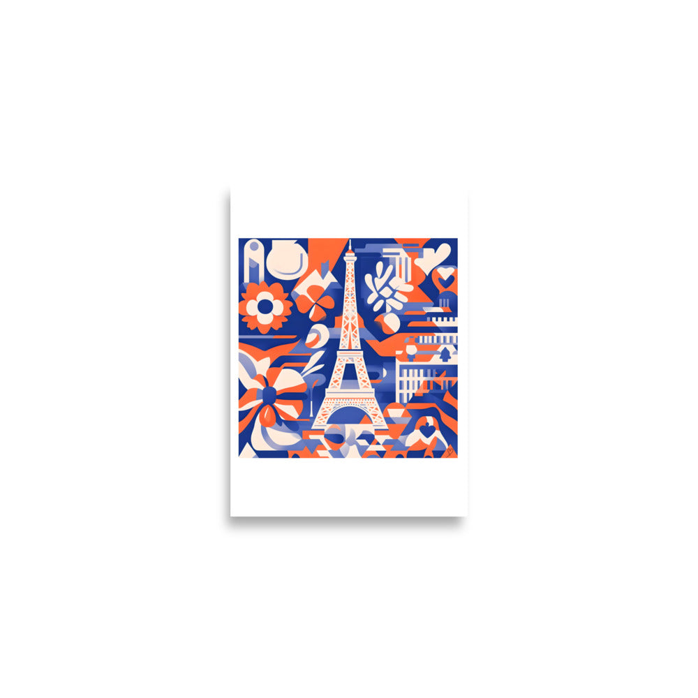 Affiche murale Paris Idée Passion – création poétique entre urbain et nature