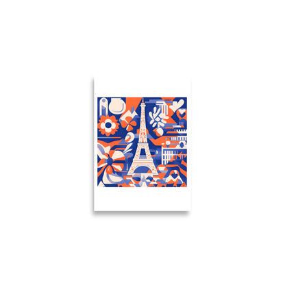 Affiche murale Paris Idée Passion – création poétique entre urbain et nature