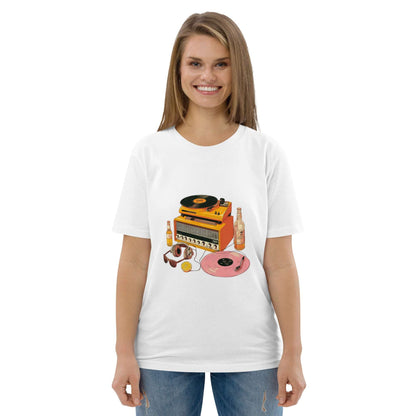 T-shirt musique rétro vinyle détente Idée Passion