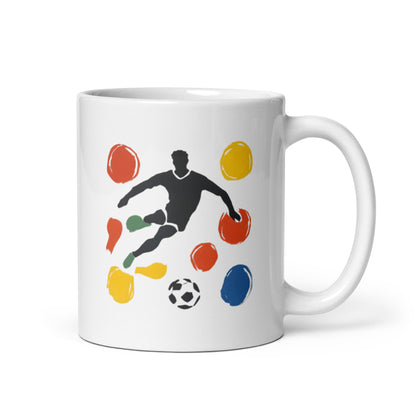 Tasse artistique Les ballons pour passionnés de foot
