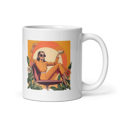 Mug “Mrs Watson” art moderne orange