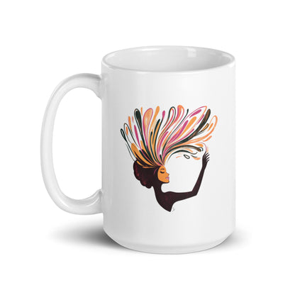 Illustration colorée sur mug Idée Passion