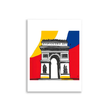 Poster Arc de Triomphe – art graphique contemporain Paris Idée Passion