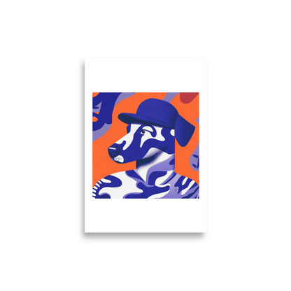 Affiche originale cadeau passion chien design