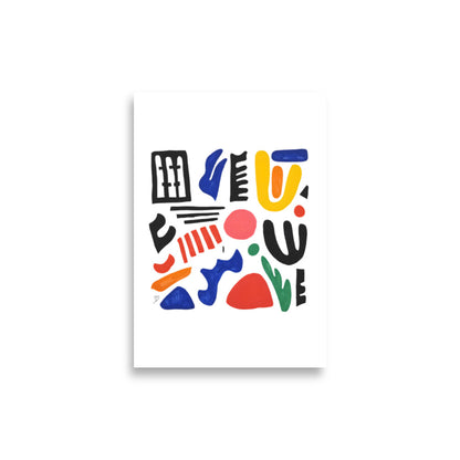 poster design géométrique moderne Idée Passion