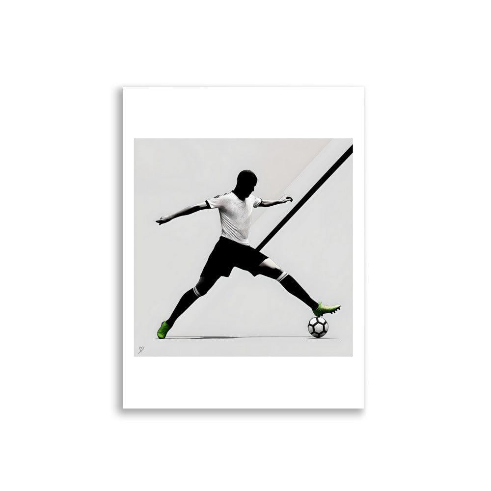 poster football design graphique joueur