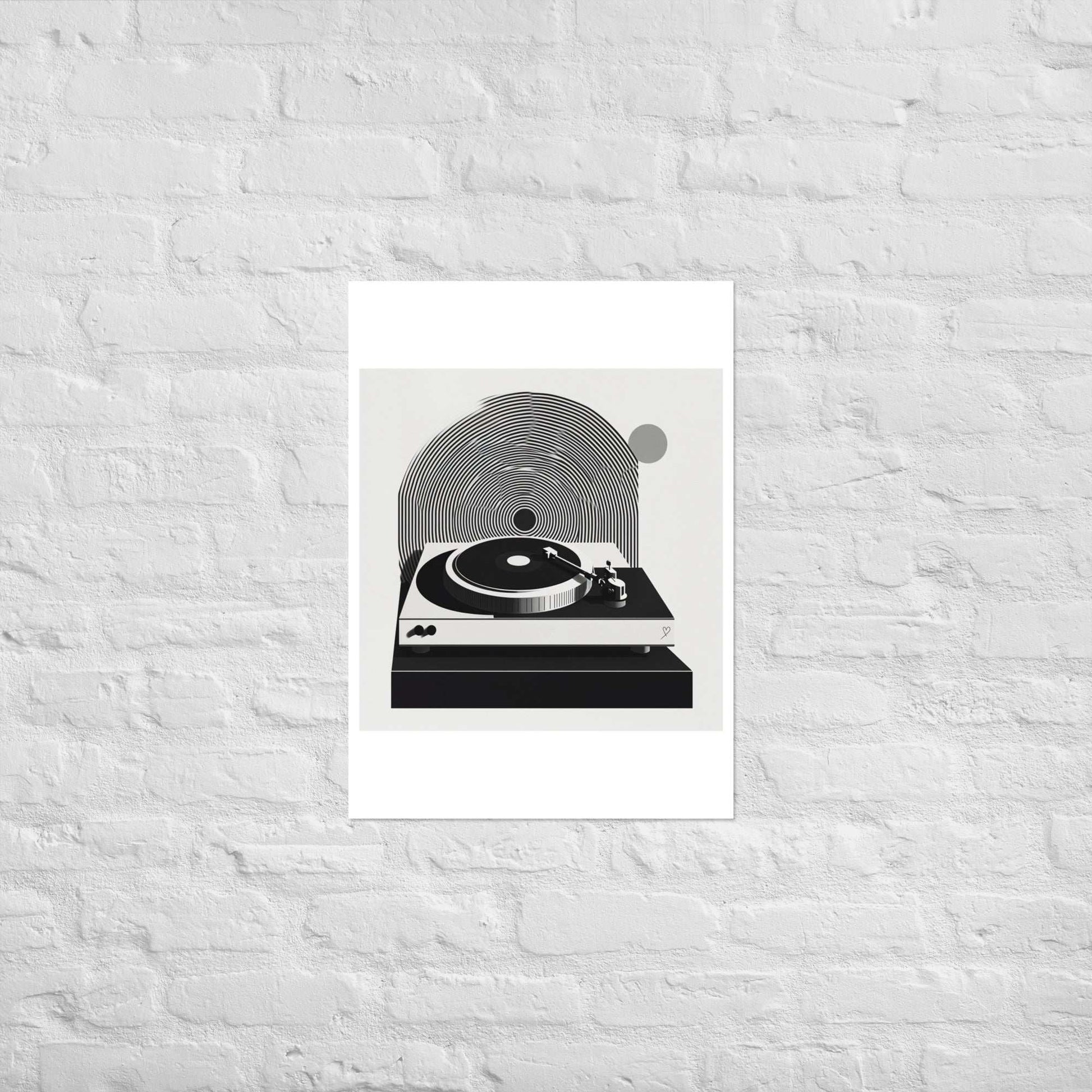 poster musique minimaliste noir et blanc