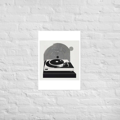 poster musique minimaliste noir et blanc