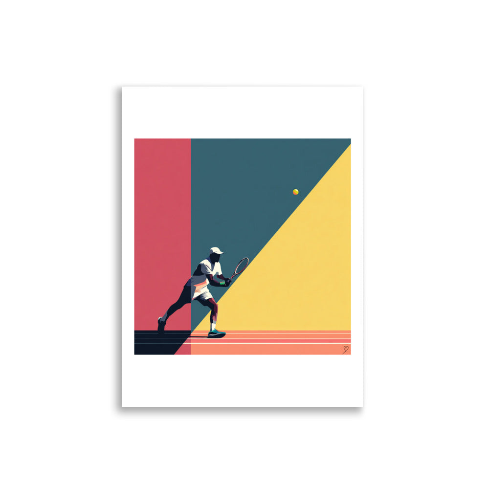 affiche géométrique sport design