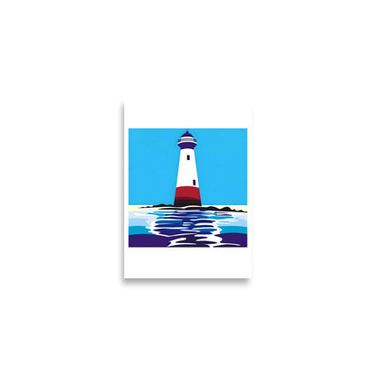 poster phare moderne style minimaliste