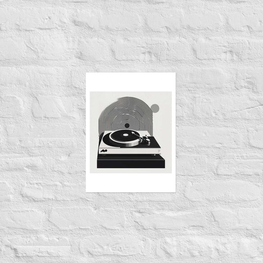 poster art graphique musique vinyle