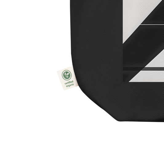 Sac en coton biologique avec illustration graphique tennis - zoom étiquette