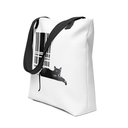 Tote bag original avec motif chat stylisé – accessoire mode et cadeau unique