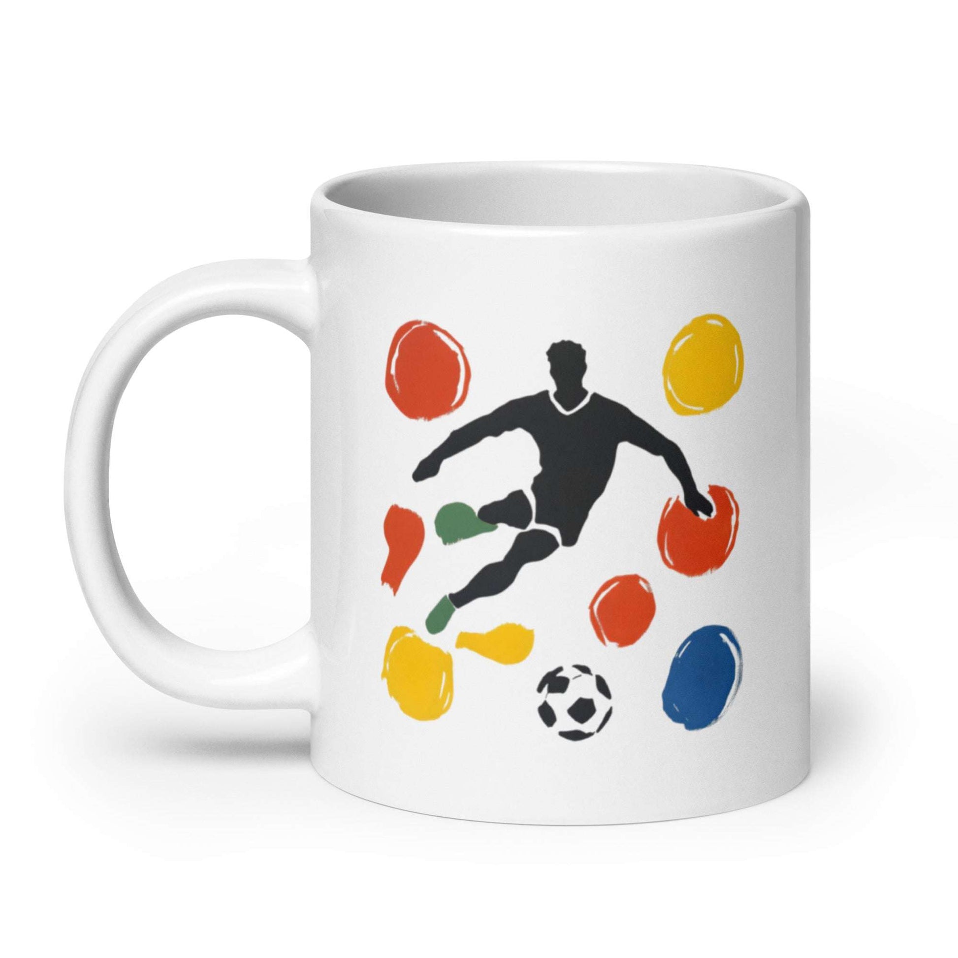 Tasse décorative sport et art pour amateurs de foot