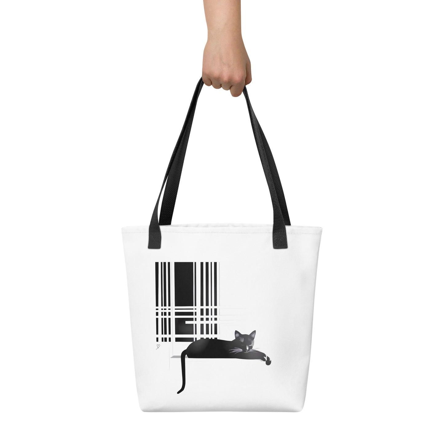 Tote bag original pour amoureux des chats et du design minimaliste – Illustration unique Idée Passion