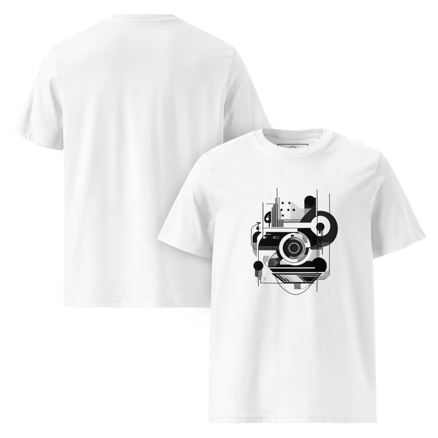 T-shirt unisexe bio “Musique Bauhaus” – coupe moderne et confortable pour passionnés d’art