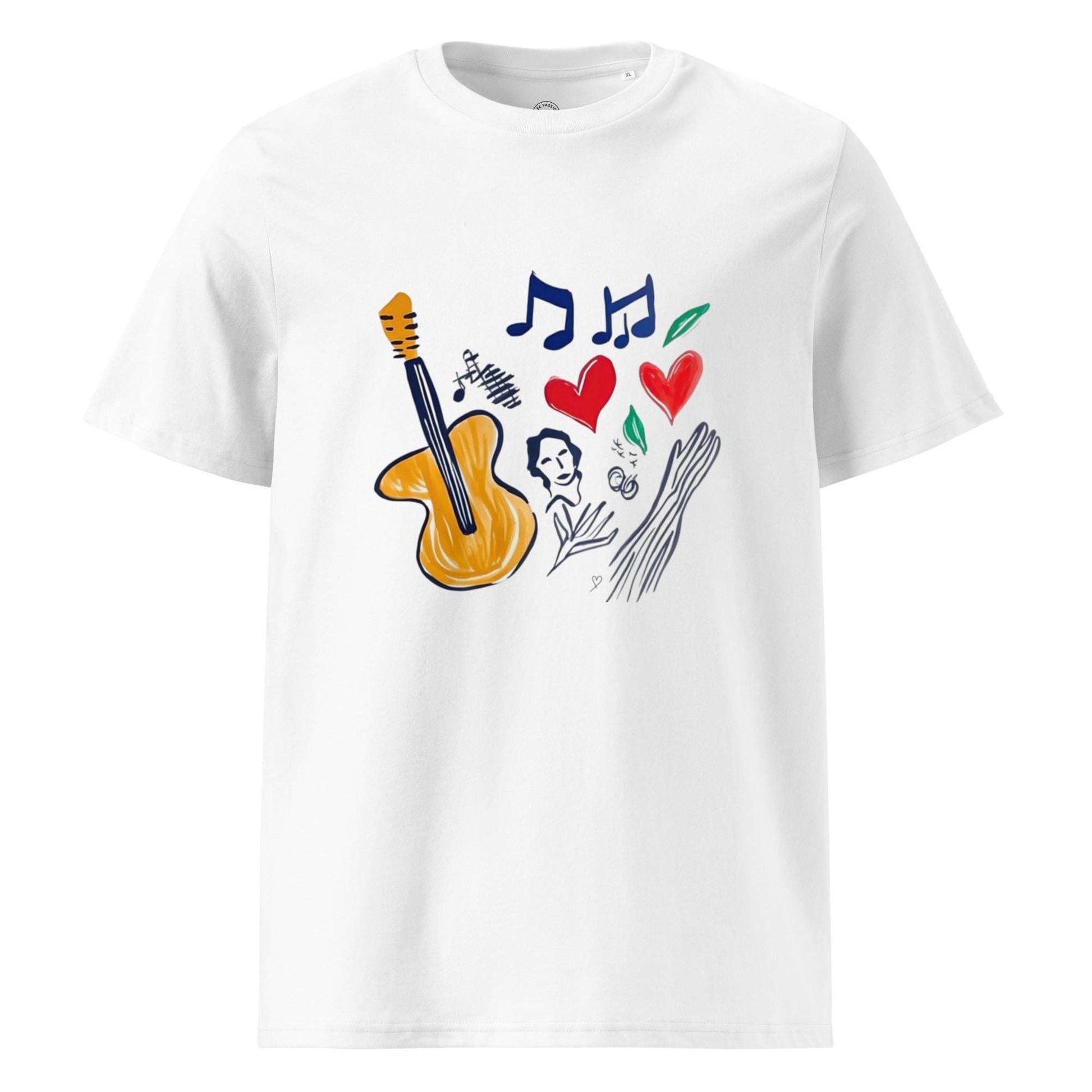 T-shirt musique et nature style moderne pour adultes