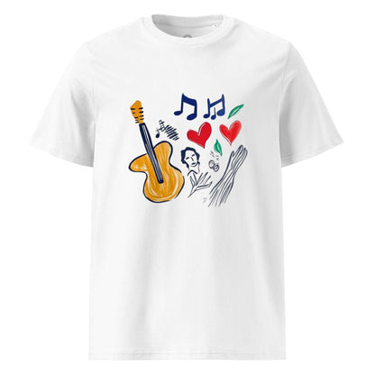 T-shirt musique et nature style moderne pour adultes